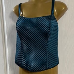 Cacique Teal Quilted Camisole